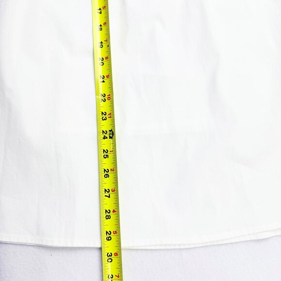 Liz Claiborne Womens Stretch Zip/Pockets Side Lined White Midi Skirt Size 8 NWOT - Picture 8 of 9